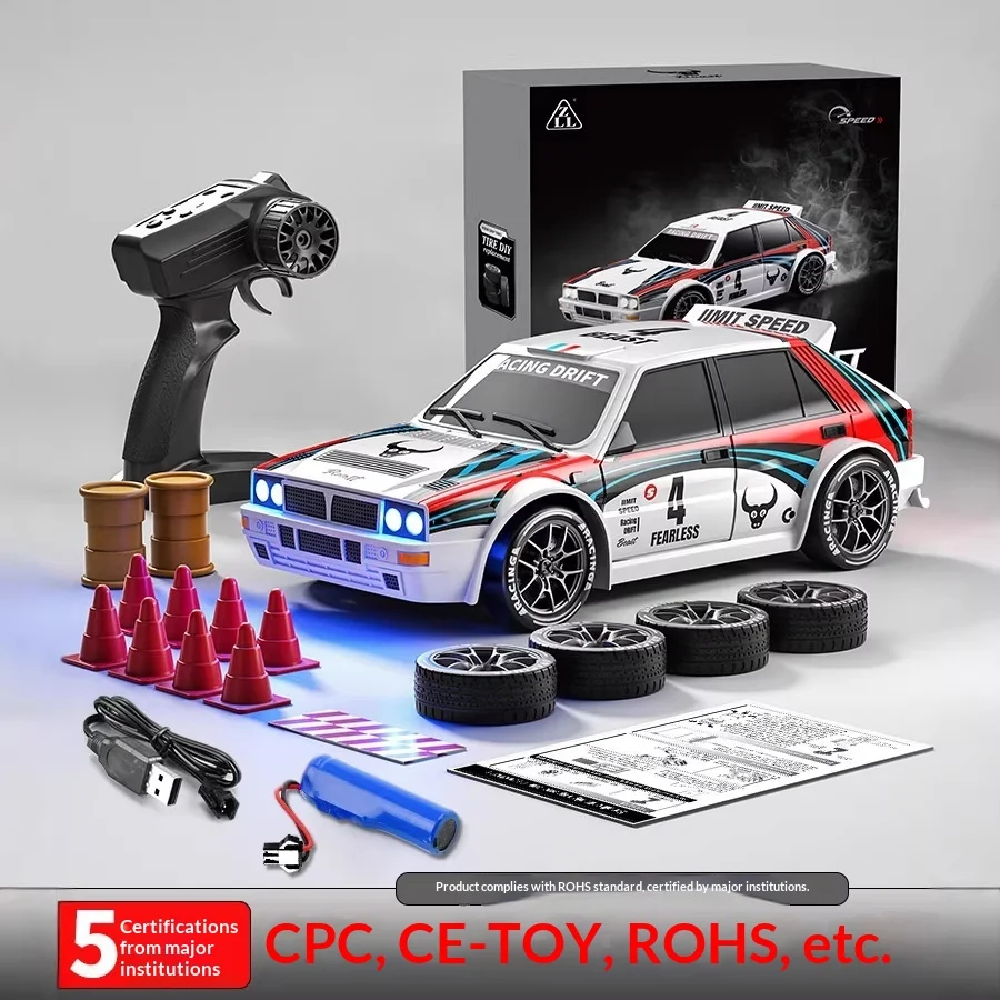 

Высокоскоростная радиоуправляемая дрифт-машина 4WD в масштабе 1:24 с возможностью самостоятельной сборки шин и дрифт-конусов — гоночная игрушка для любителей радиоуправляемых моделей и детей