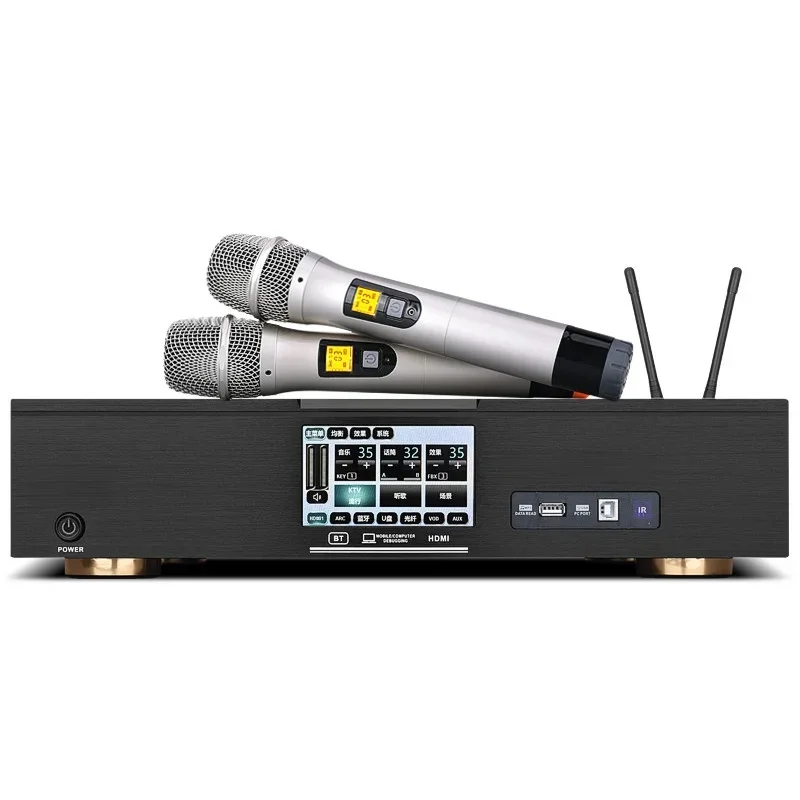 Three-in-One Desktop Bluetooth Speaker Smart Touchscreen Home Multi-functional Headboard Speaker Integrated Set KTV Speaker