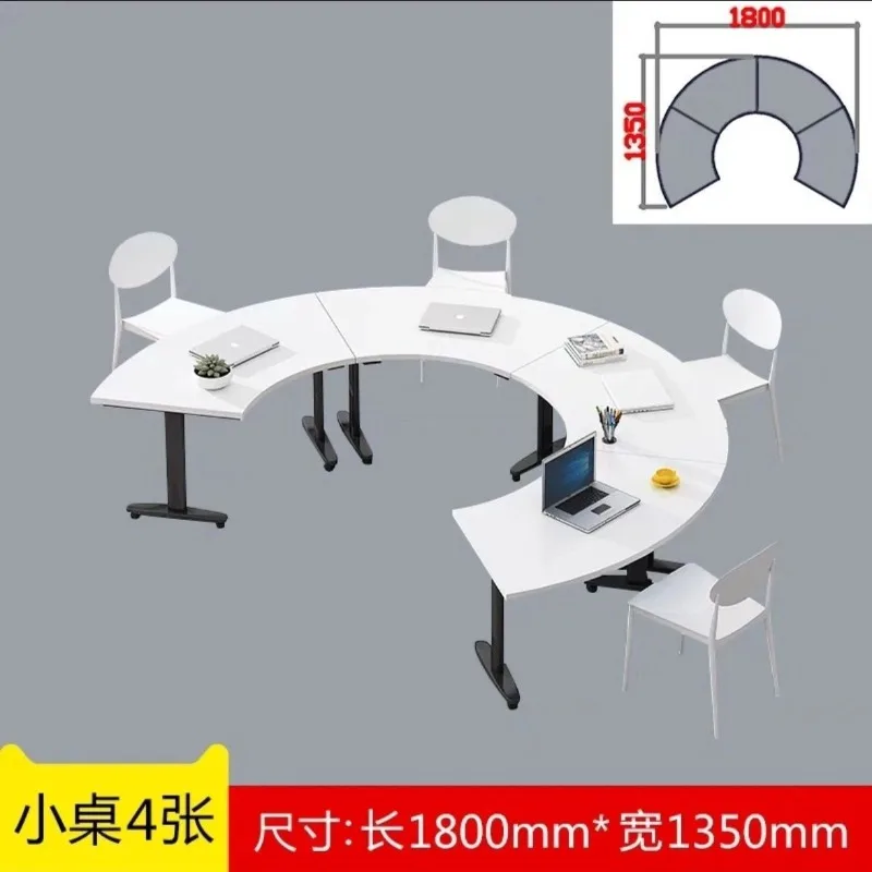 Splicing table and chair combination, negotiation table desk conference table, mobile meeting room combination table