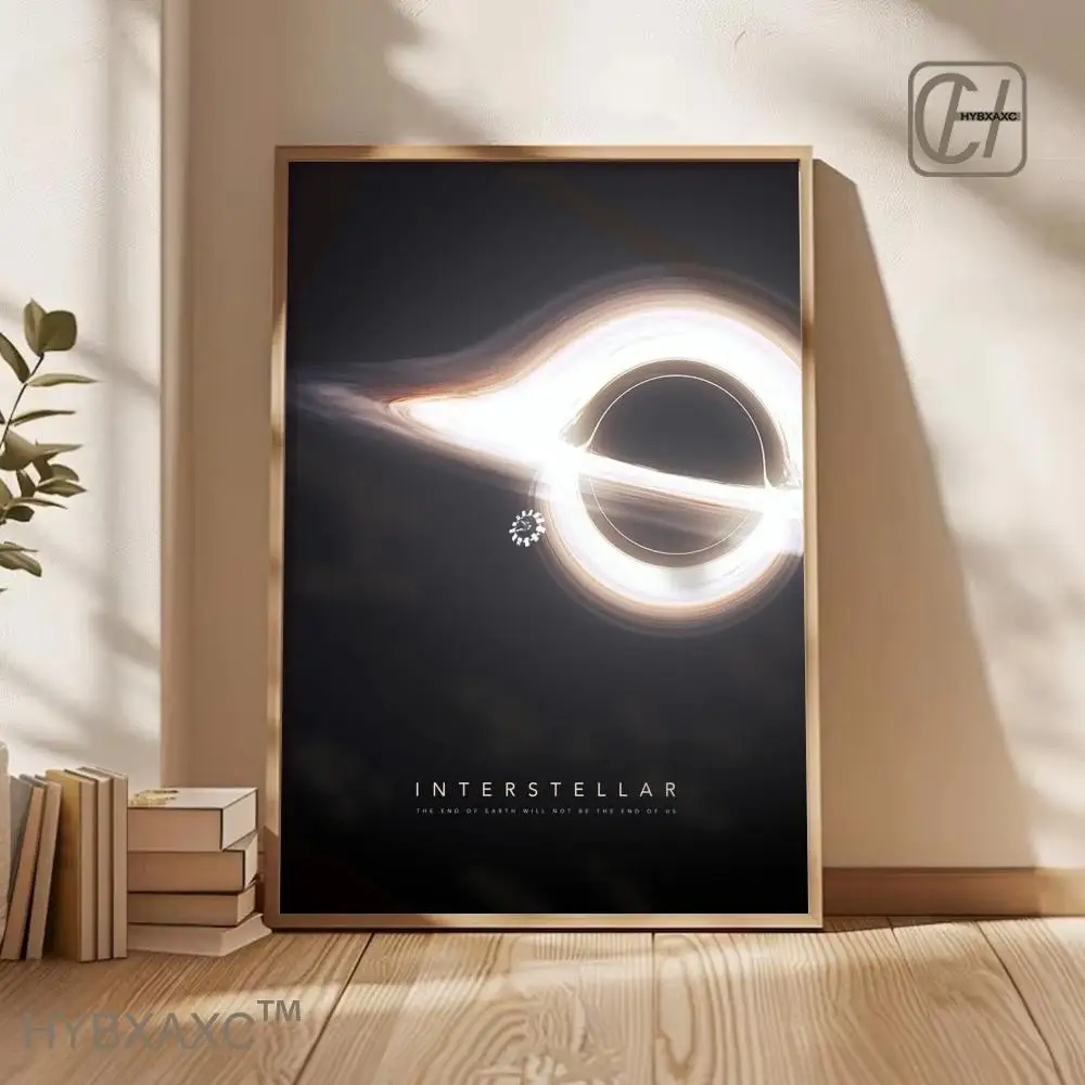 Interstellar Movie Poster Astronaut Outer Space Canvas Wall Art Print Mural Home Decor Movie Lover Gift Unframed