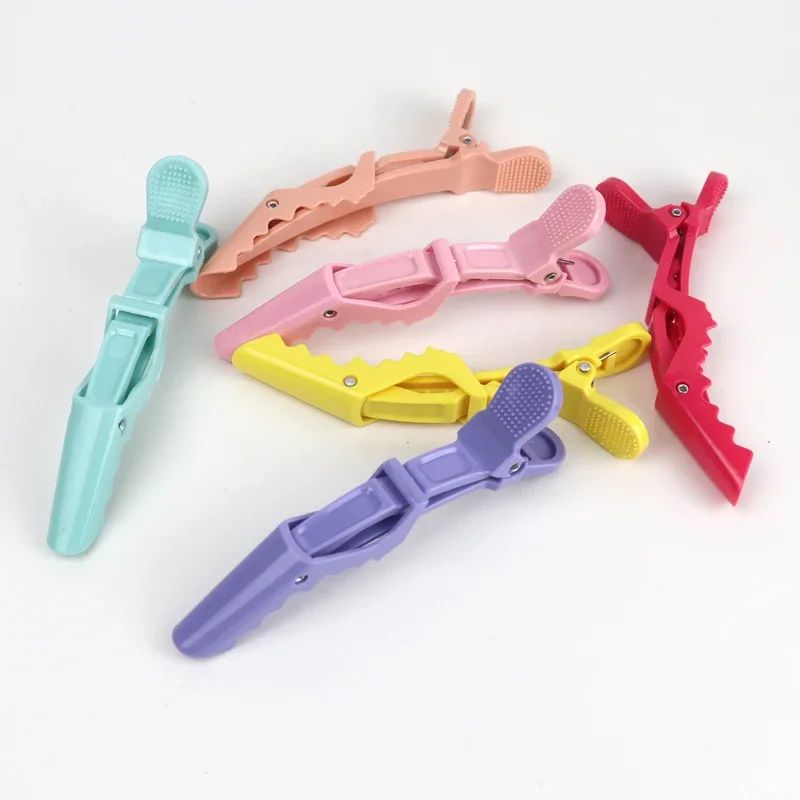 6pcs Salon Tools Hairdressing Crocodile Clip, Hair Clip, Perm Hair Dyeing Plastic Clip For Hair Accessories view 6
