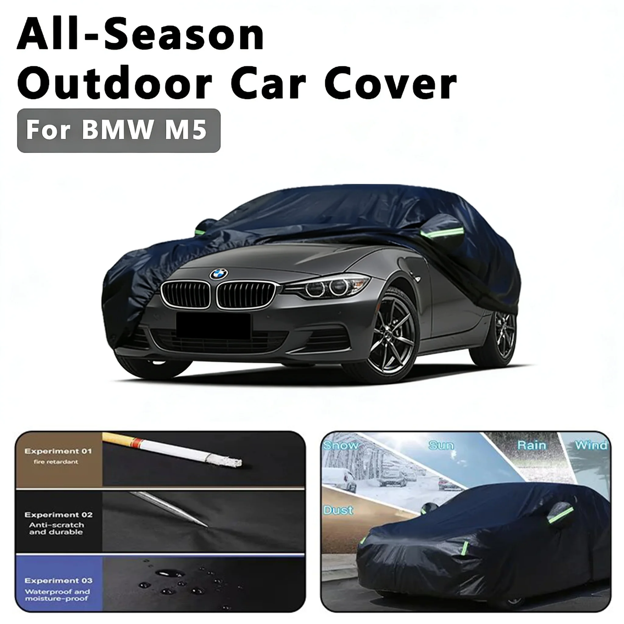 

Car Cover for BMW M5 Series - Outdoor Full Protection, Waterproof Dustproof Heat-Resistant, All-Season Use Exterior Accessories