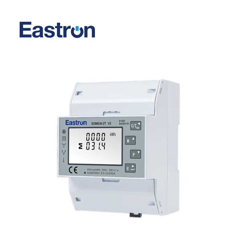 SDM630-2T MID,Multi-function Power Analyser, 1p2w 3p3w 3p4w, Modbus/Pulse Output RS485, PV Solar System Available