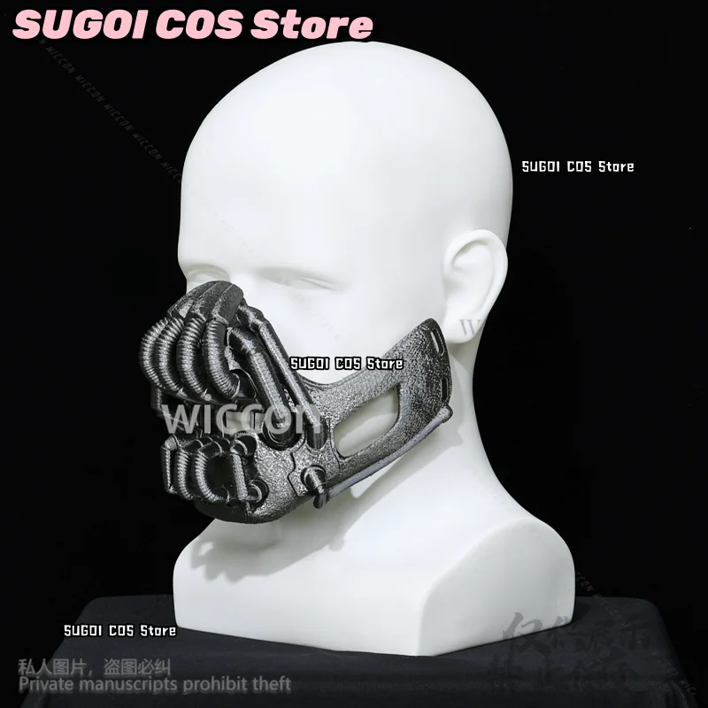 Bane Cosplay Anime Dark Horror Movie Knight Black Skull 3D Polylactic Acid Mask Halloween Christmas Party Man Cos Role-playing