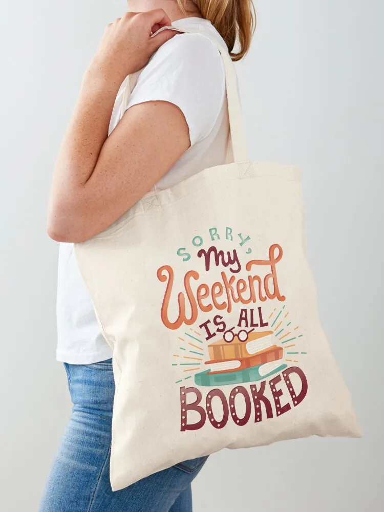 I'm booked Tote Bag Canvas shoulder bag Large bags for women Canvas bag bags luxury women