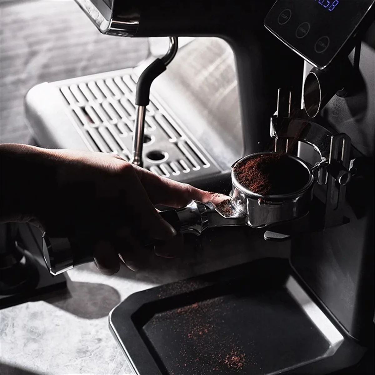 Аксессуары для кофемашины, 58 мм, бездонный портафильтр из нержавеющей стали для E61, ,Sanremo, Faema