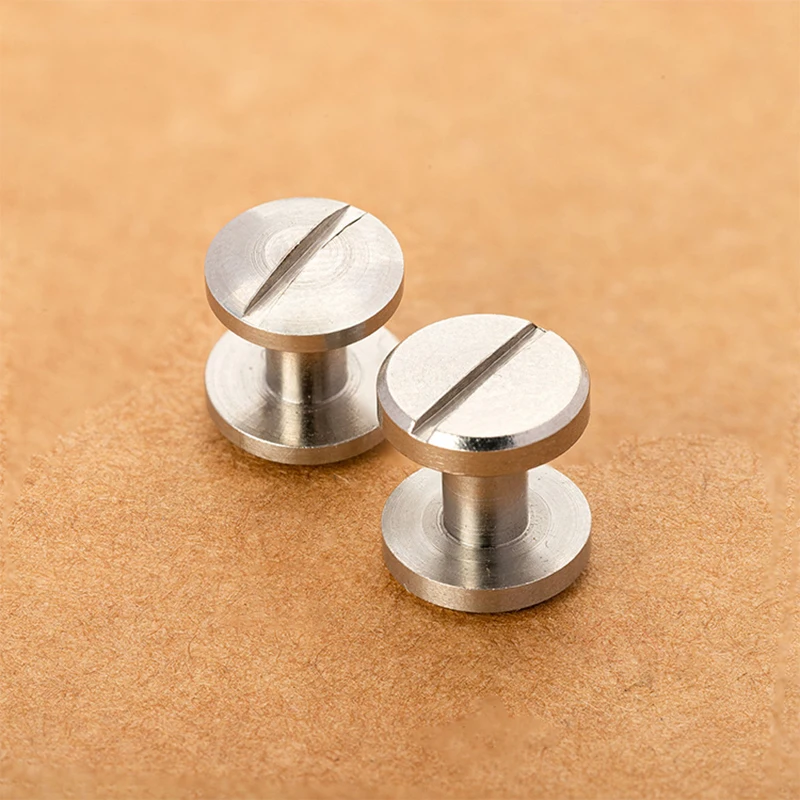 8mm Arc Style Stainless Steel Belt Screw Fastener Wallet Bag Rivet Handmade Clothes Leather Craft Hardware Part