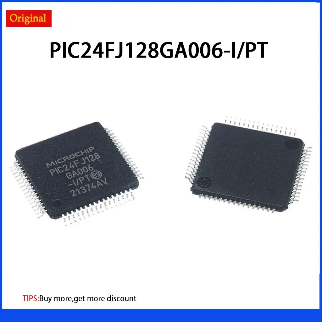 

PIC24FJ128GA006 PIC24FJ128GA006-I/PT MCU 16-bit Microcontrollers MCU 16 Bit 128KB Flash 8Kb RAM 53 I/O