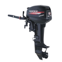 Powerful HANGKAI 18HP 2 Stroke Gasoline Outboard Boat Engines With Long Shaft Available