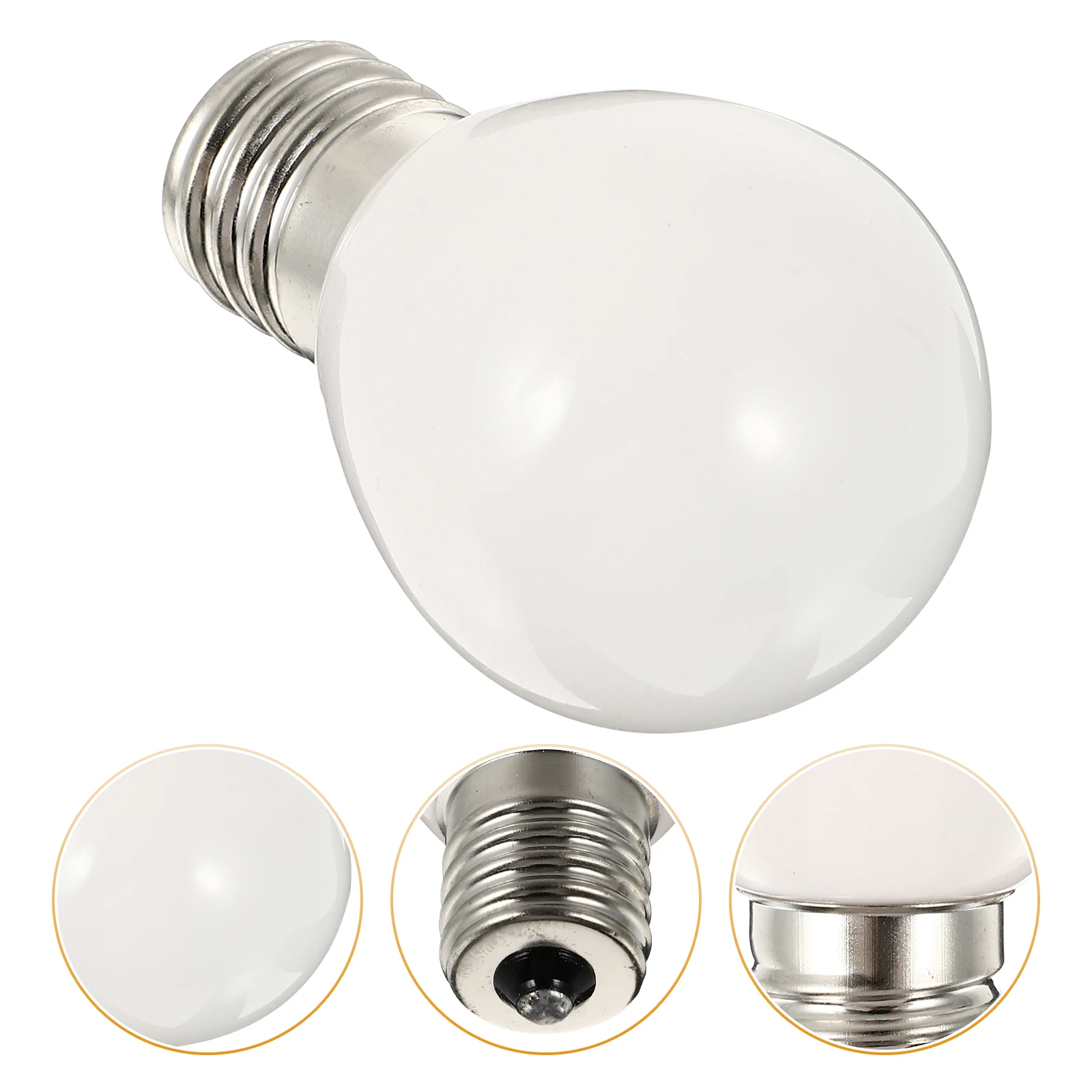 LED Light Bulb E17 Glass Replacement for Home Stable Performance High Grade Material Long Lifespan Convenient Installation