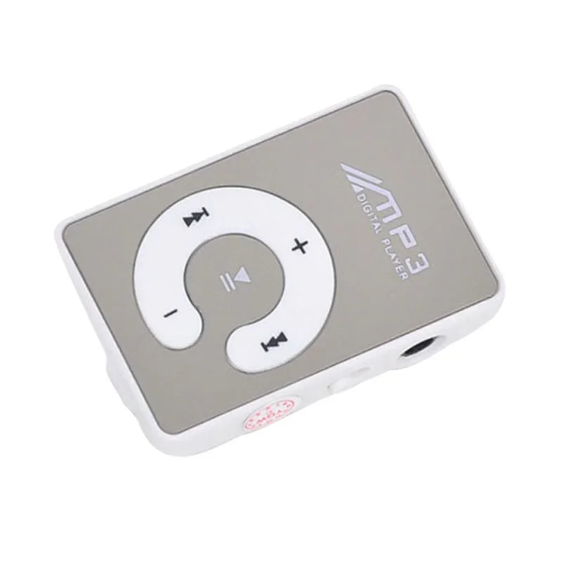 

Mirror Clip USB Digital Mp3 Music Player Support 1-8GB SD TF Card