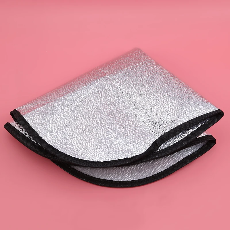 Car Steering Wheel Sun Shade Double Thick Sun Protection Foldable Anti-uv Sunscreen Car Supplies Car Steering Wheel Cover Silver