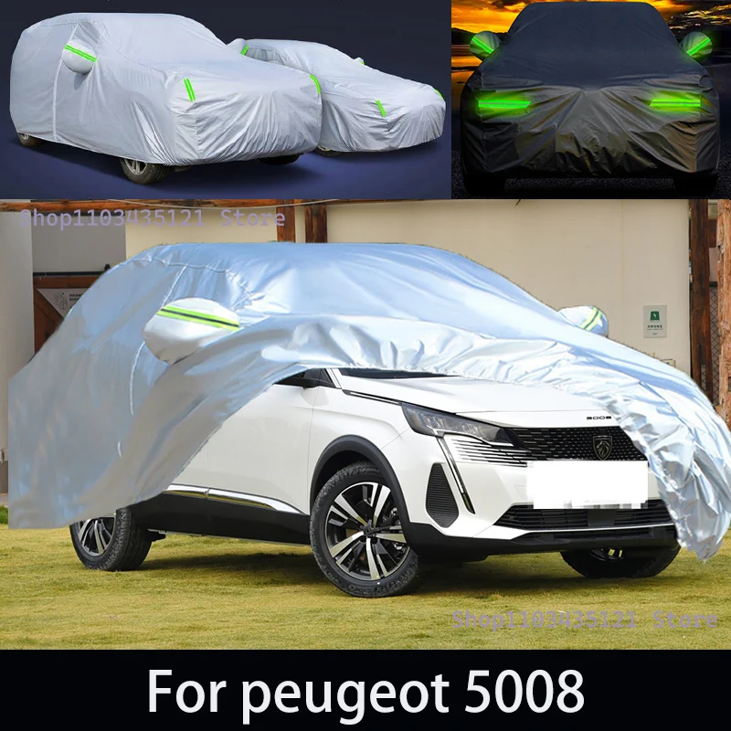 

For peugeot 5008 Outdoor Protection Full Car Covers Snow Cover Sunshade Waterproof Dustproof Exterior Car accessories