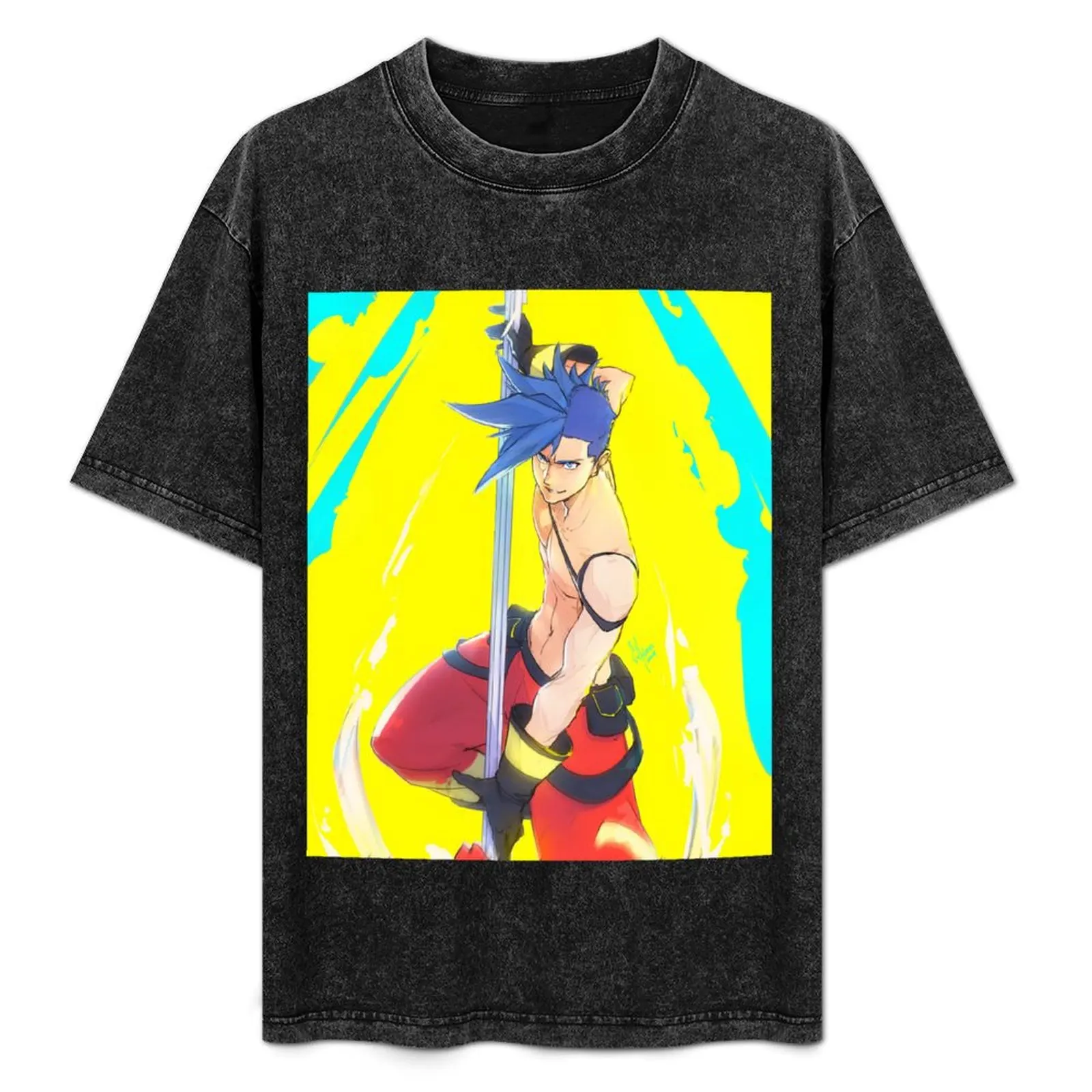 

PROMARE Galo T-Shirt Basic Solid Color Casual Tee Shirt