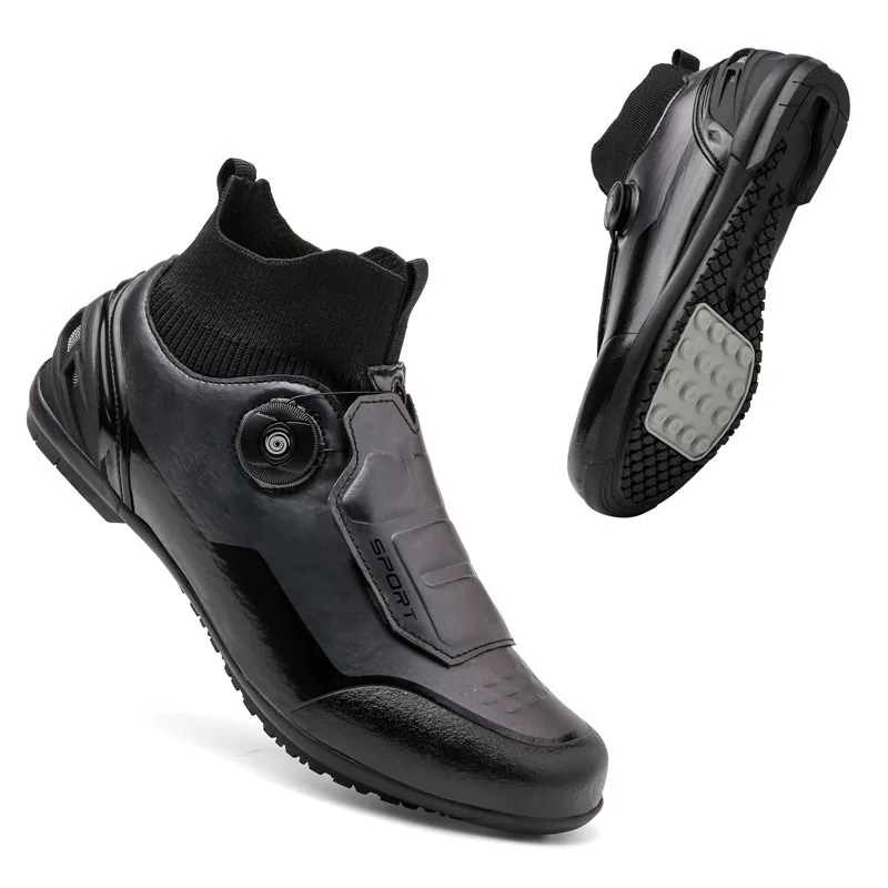 Winter Cycling Road Bike Lock Shoes Mountain Bike Bike Unlocked Cycling Shoes Men's Non-lock Cycling Flat Shoes Casual