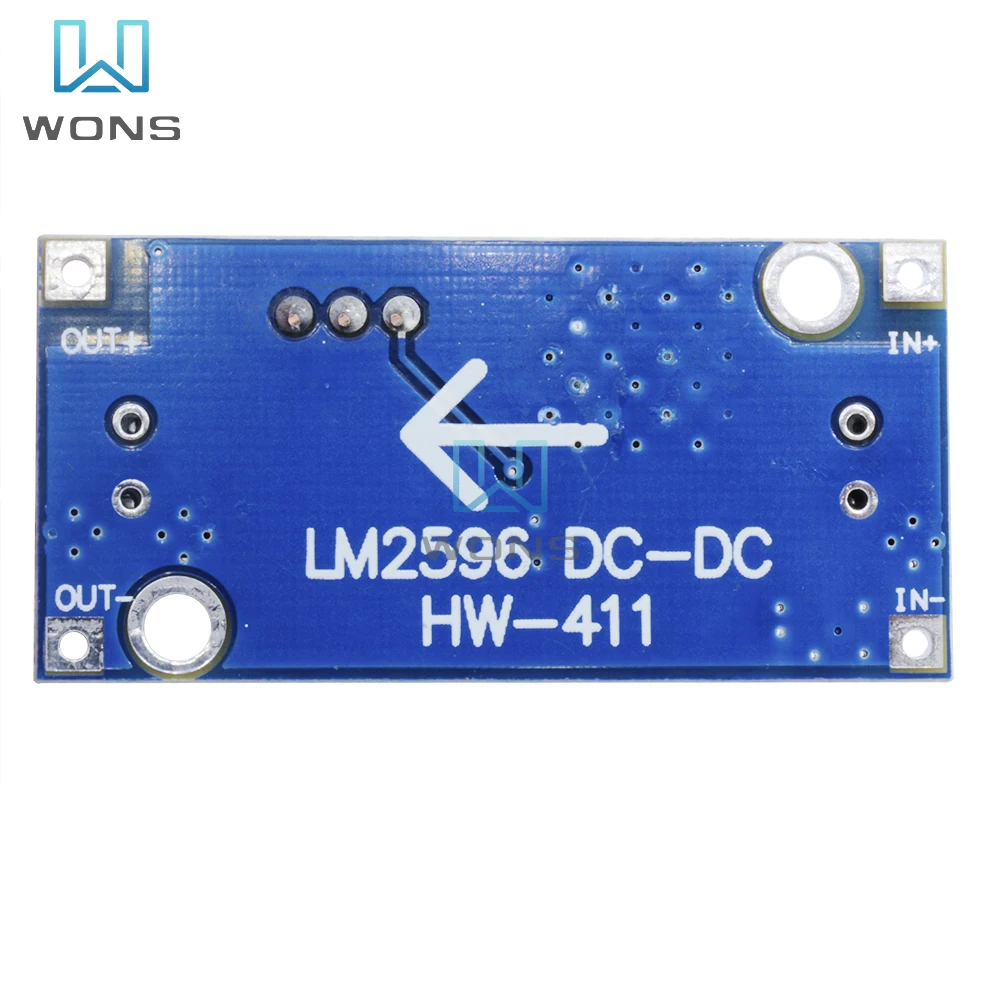 DC-DC Step-down Power Supply Module 3A Adjustable Step-down Module LM2596 Voltage Stabilized From 24 V To 12 V 5 V and 3 V