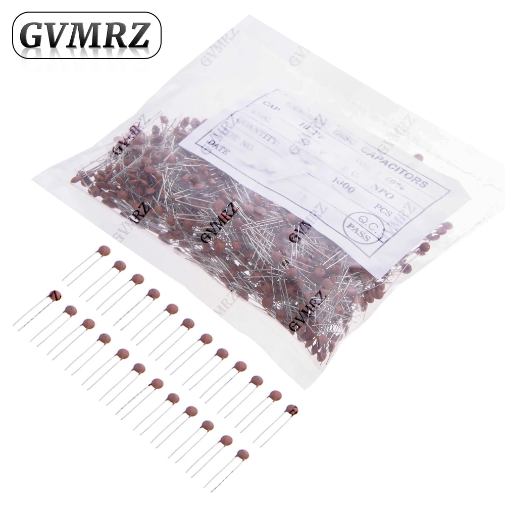 100PCS/1000PCS 50V Ceramic Disc Capacitor Radial Lead Multiple Capacitance Options