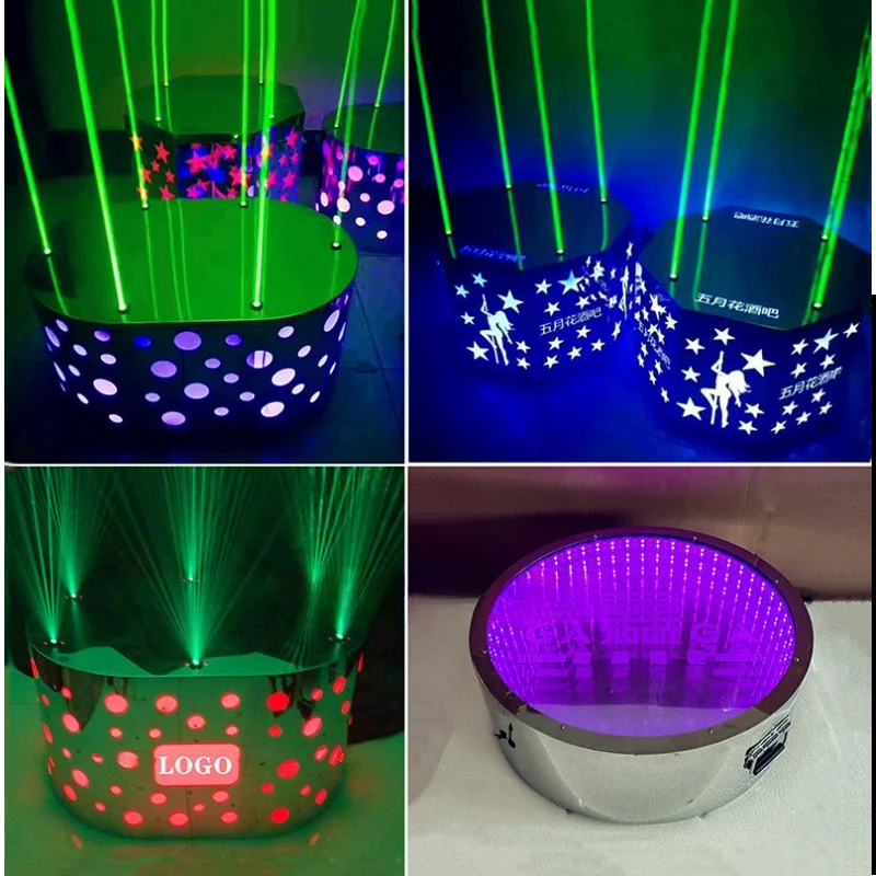 

Stainless steel laser dance table