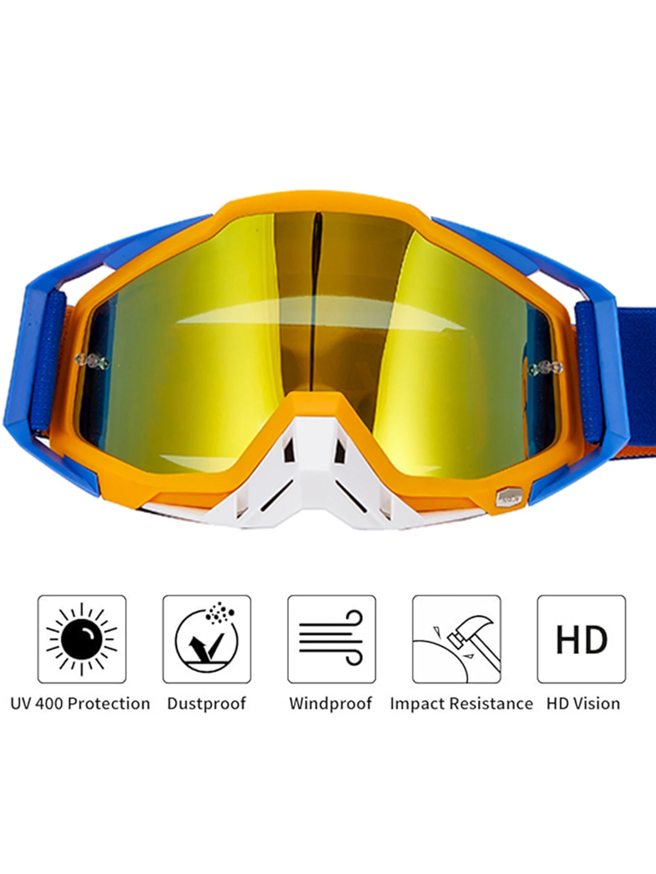 Hochleistungsfähiger Motorradhelm; Offroad-Motorrad-Sonnenbrille; Geländetaugliche Herren-Motorradbrille; ATV-winddicht; b