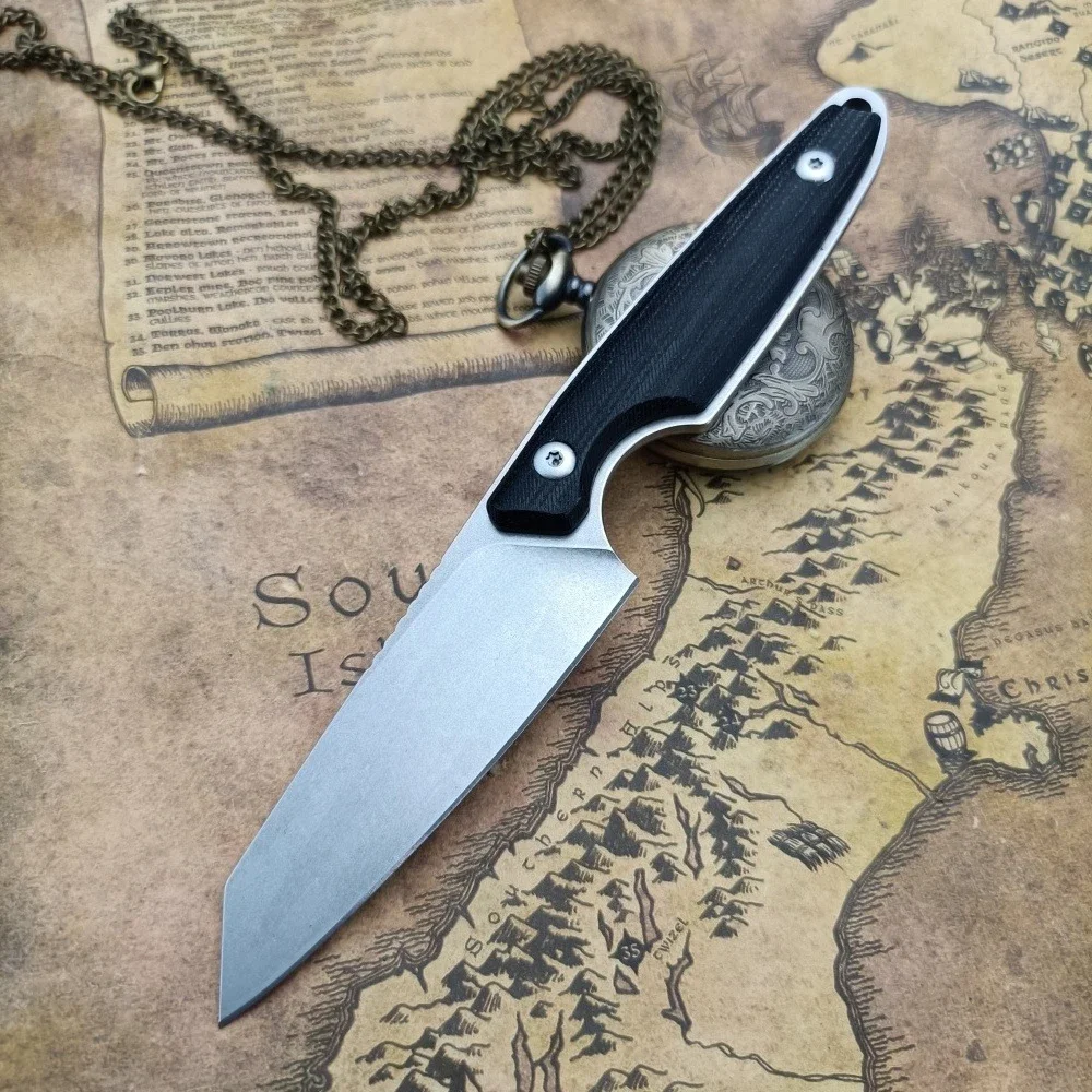 

Portable Utility Micarta Handle 8Cr13MoV Blade High-quality Outdoor Camping Jungle Hunting Tactical Combot EDC Fixed Blade Knife