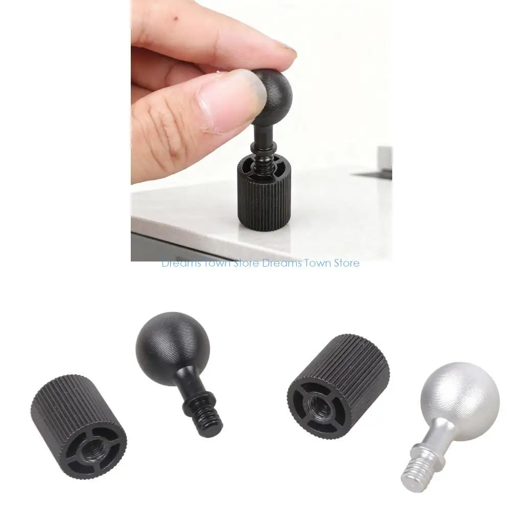

HX6A Professional 17mm Ball Head to 1/4 Inch Thread Converter Camera Expansion Adapter for Phone Stand Tripod Mount