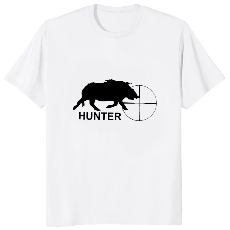 WILD BOAR HUNTINGS SHOOTING T-SHIRT Fashion Casual Streetwear Male T Shirt New Hipster Harajuku Style Loose Soft Couple Clothes