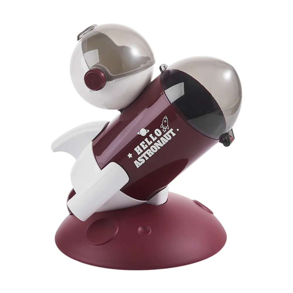 

Creative Multifunctional Rocket Pen Holder With Lid Cartoon Desktop Storage Box Decorative Stationery Organizer Makeup Table