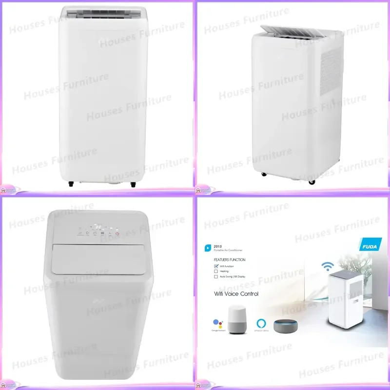 12000 BTU Portable Air Conditioner WiFi Smart AC Unit Heating Cooling Mobile Home Office Hotel Plastic Compact Quiet Energy