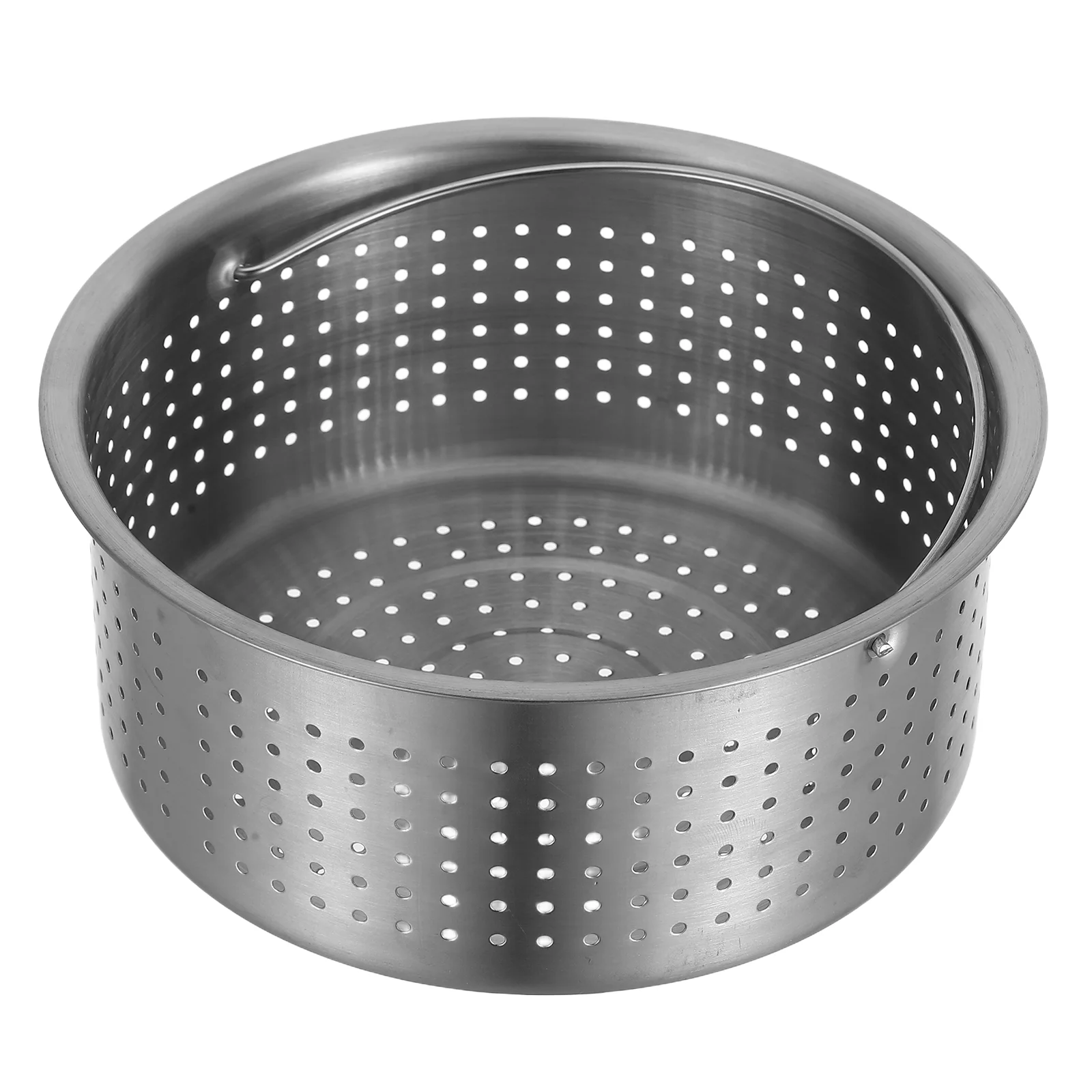 

304 Stainless Steel Rice Steamer Basket with Handle Electric Cooker Compatible Vegetable Baskets Soup Separator Multifunction