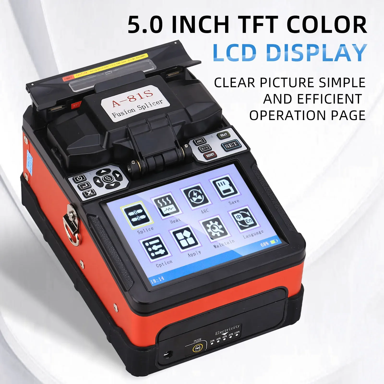 Optical Fiber Fusion Splicer Machine Automatic A 81S Core To Core Fusion Splicer Machine Fiber Optic Splicers Welding Machine