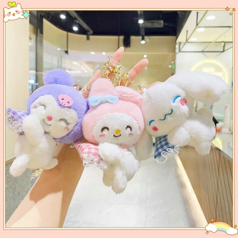 

Sanrio Cinnamoroll Cartoon Character Plush Doll Colorful Stuffed Toys Soft Pillow Gift For Girlfriend Cute Anime Fan Merchandise