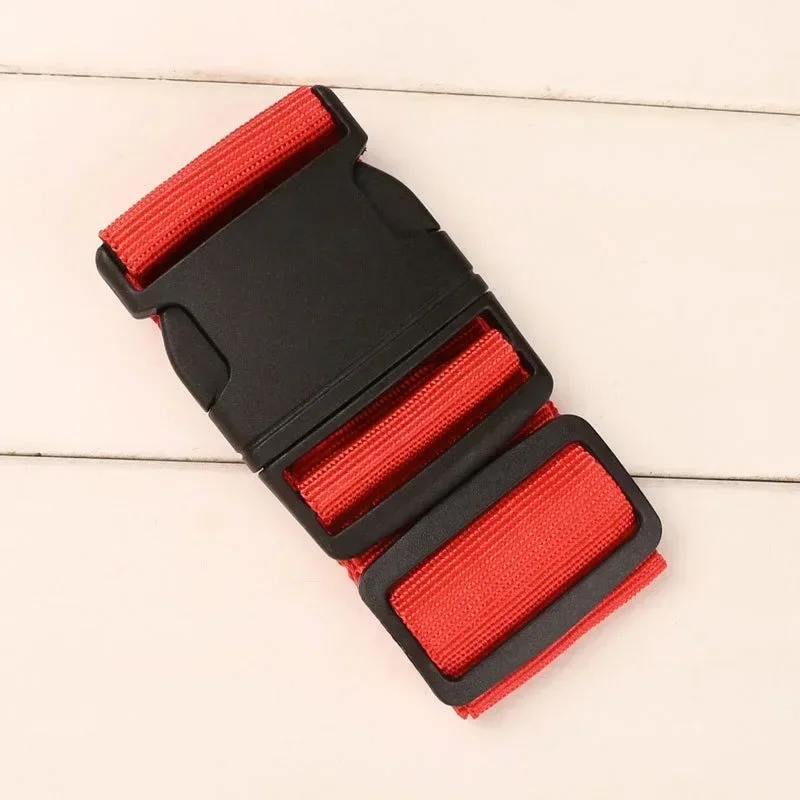 1pc 2m Adjustable Luggage Strap Cross Belt Packing Travel Suitcase Nylon Lock Buckle Strap Baggage Belts Camping Bag Accessories