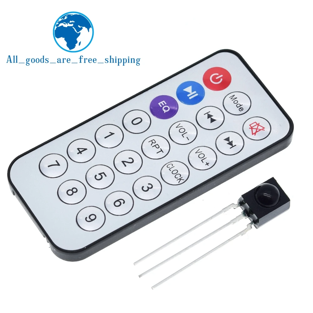 

1/3pcs 38 kHz IR Receiver Wireless Remote Control Module Kits For TZT Bluetooth Audio Receiver