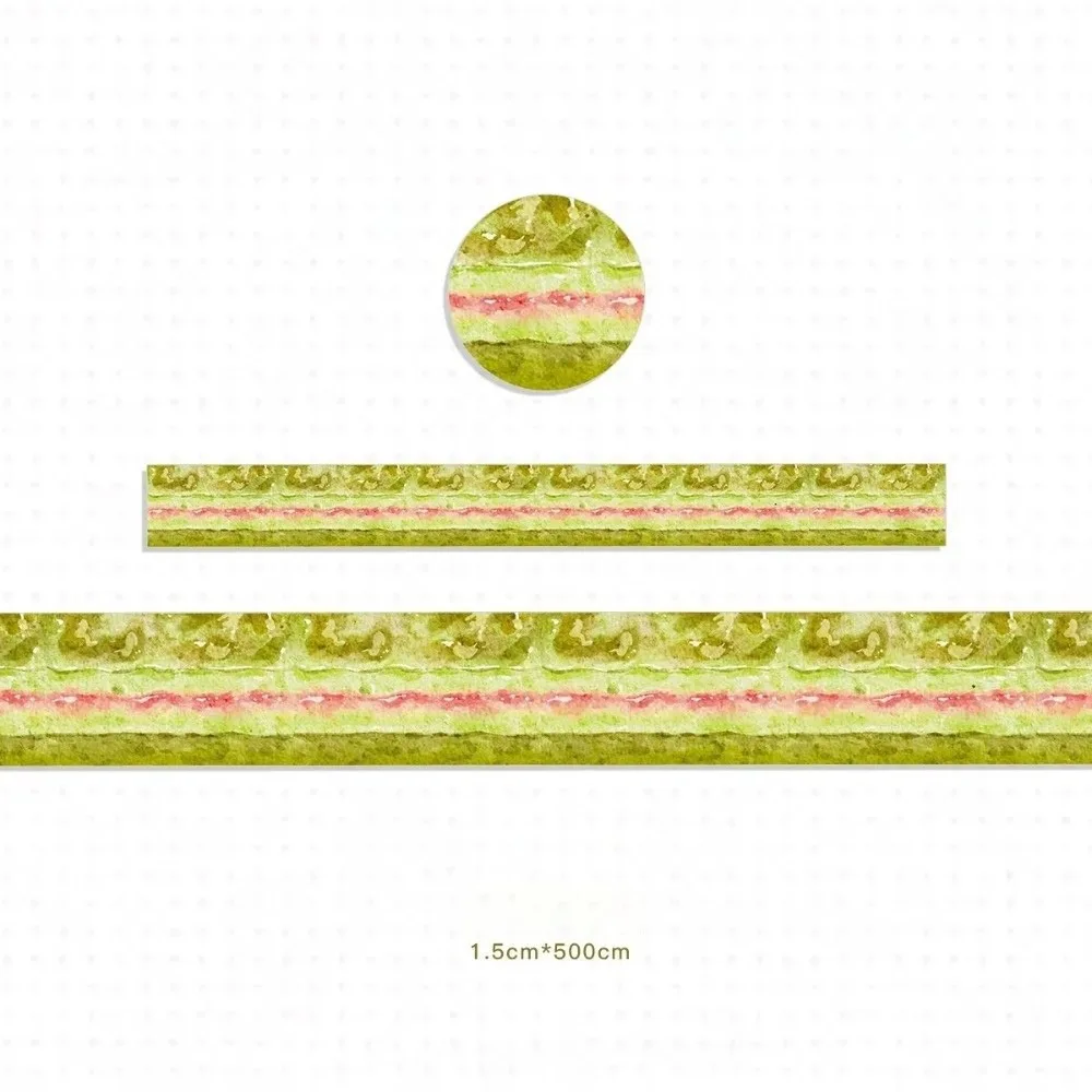 

Multi-Pattern Fruit Cake Washi Tape Adhesive Fruit Pattern Kawaii Decorative Masking Tapes Cake Theme Crafts Making
