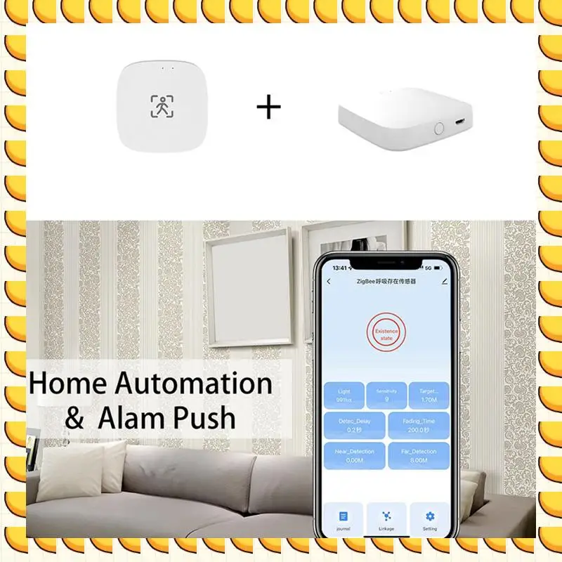 

BAAU 4X Zigbee датчик присутствия человека с обнаружением яркости/расстояния 5/110/220 В Tuya Smart Life домашняя автоматизация