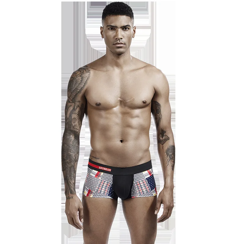 

Men's Underwear Low Waist Sexy Boxer Briefs Fasion Personality Comfortable boxers