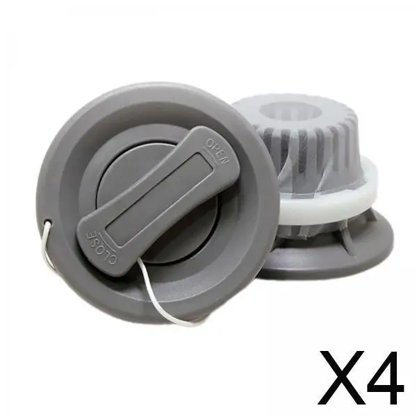 

4x Inflatable Boat Air Valve with Filter Base Exhaust Valve Valve for Raft