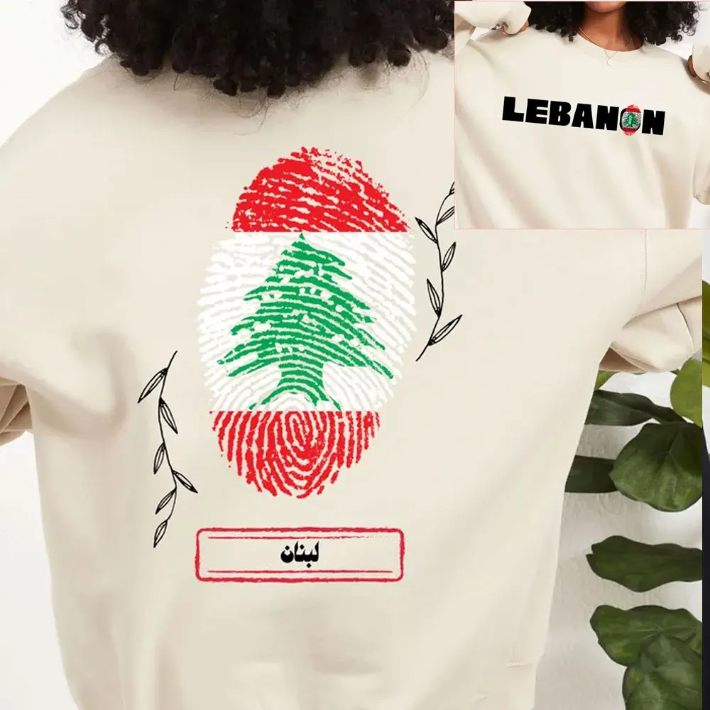 Lebanese Hoody for Friend Lebanon Art Sweatshirt Flag Long Sleeve Hoodies Beirut Crewneck Autumn Winter Sweatshirt Lebanese Tops