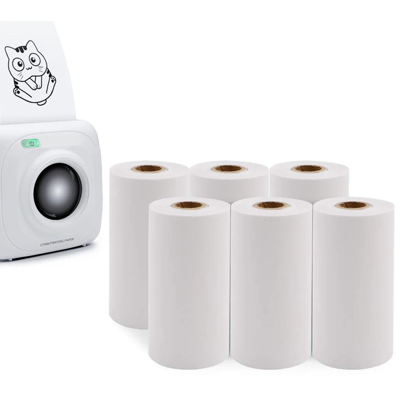 Papel térmico para impressão para impressora PAPERANG, papel fotográfico, 57x30mm, 3 rolos, P1 e P2