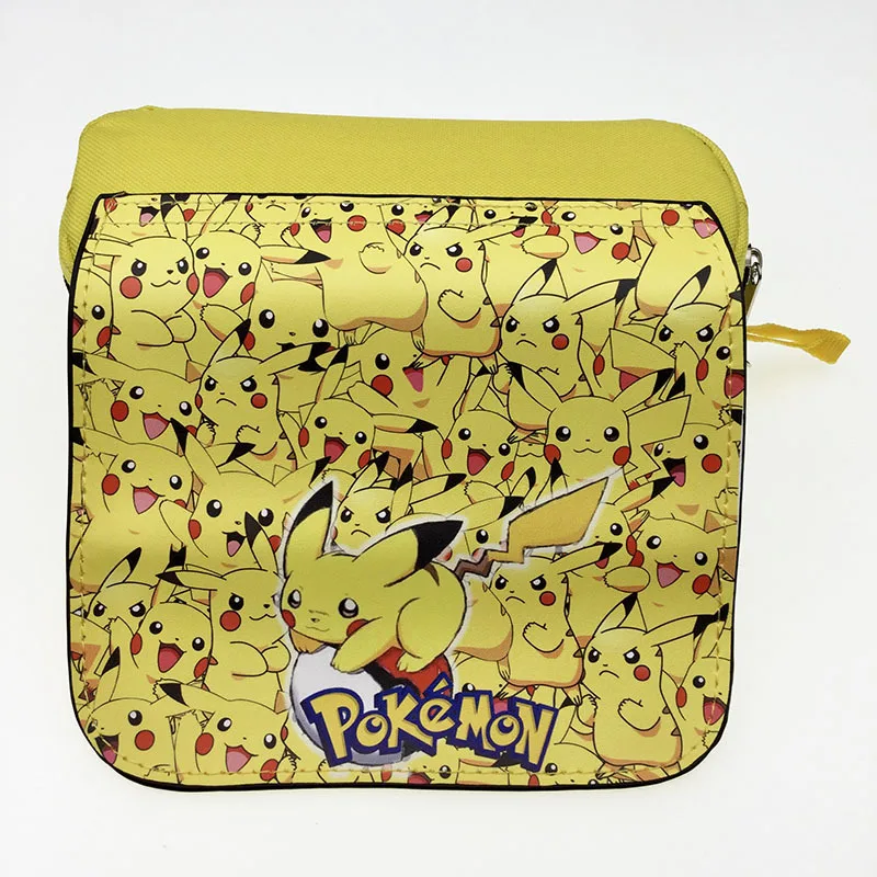 TOMY Pokemon Velcro Double Layer Student Pencil Case Eevee Large Capacity PU Waterproof Stationery Case Stationery Storage