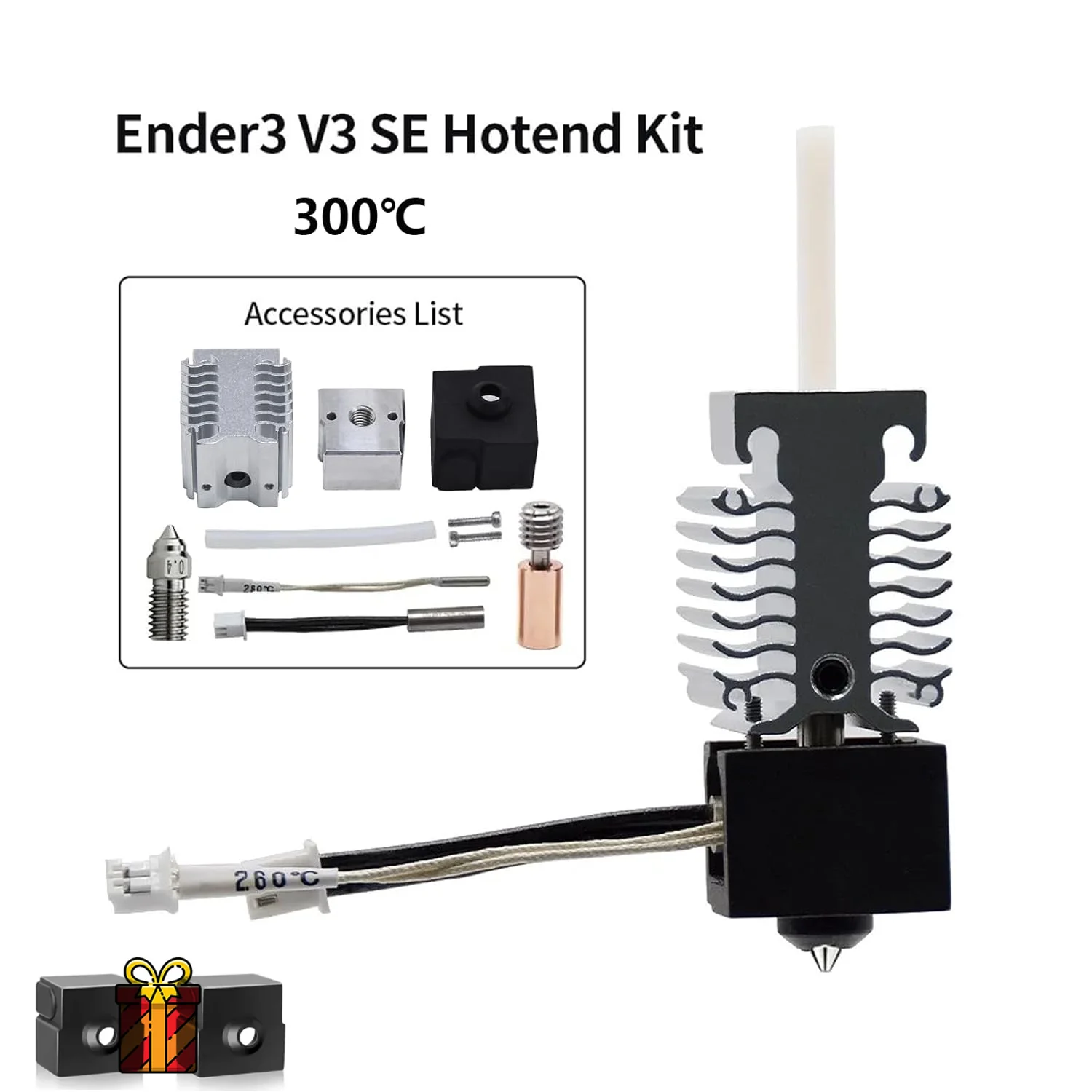 Creality Offizielles Ender 3 V3 SE Hotend Upgrade Hotend Kit Hochtemperatur 300 ℃ Titan-Heatbreak-plattiert – Detail 3