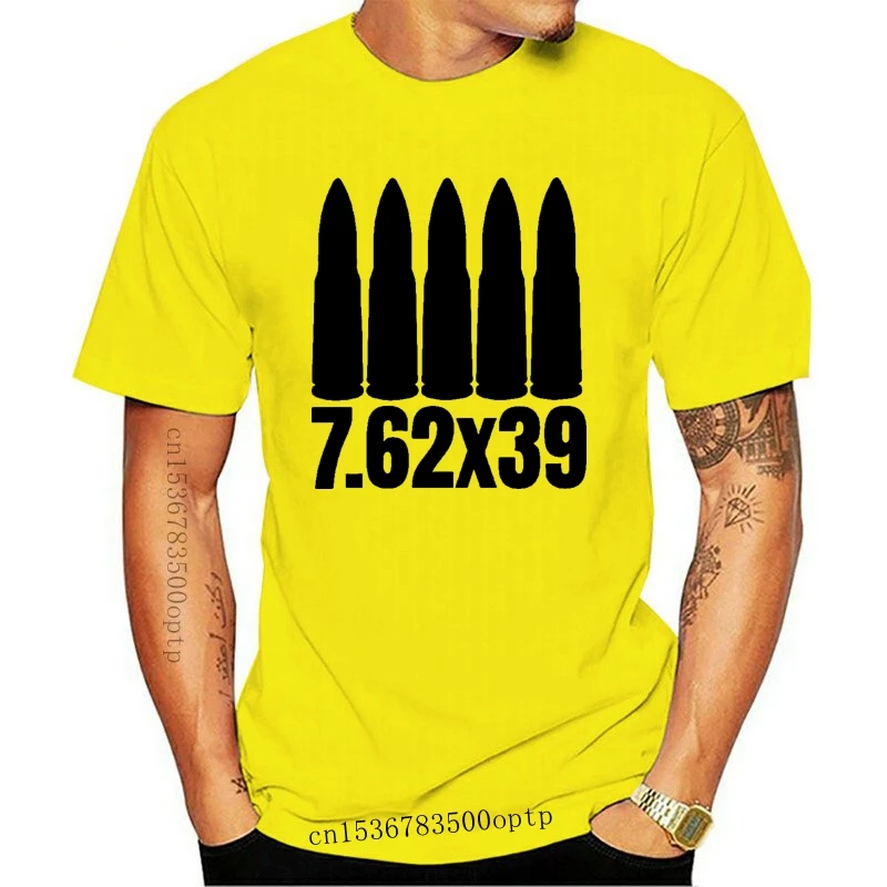 Man Clothing New Bold 7 62 X 39 Ammo T Shirt; Ak 47 Sks & Vz 58 Ammunition Brand Cotton Men Basic Tops Fitness T Shirt Summer Ho