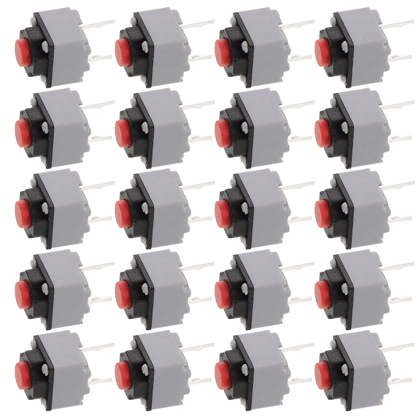 

20pcs Silent Micro Switch Compact Mouse Switch Quick Response Tactile Feedback High Performance Vertical Plug-In