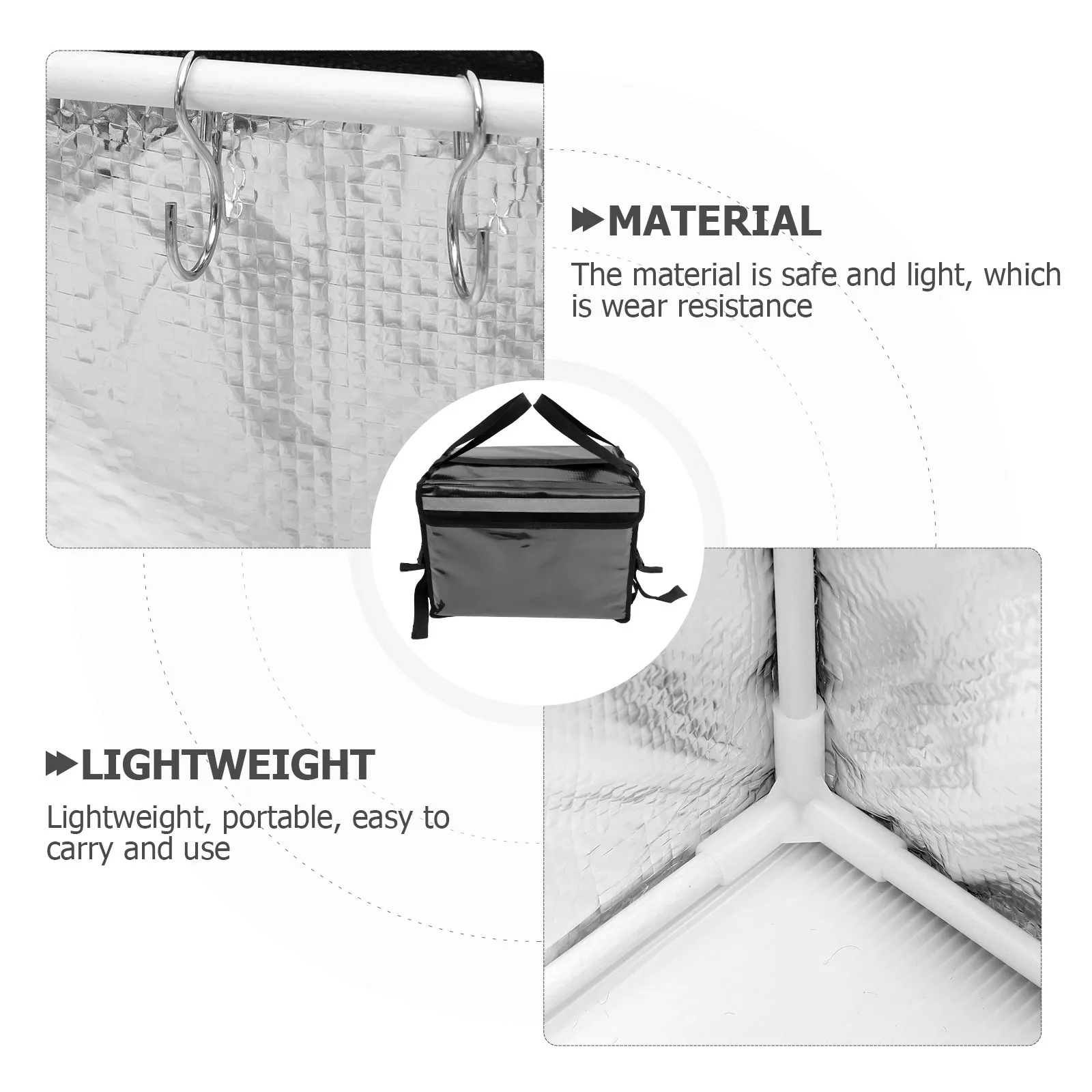 

Insulated Takeout Box Portable Thickened Waterproof Food Delivery Case for Hot Food Insulation Thickened Takeout Box