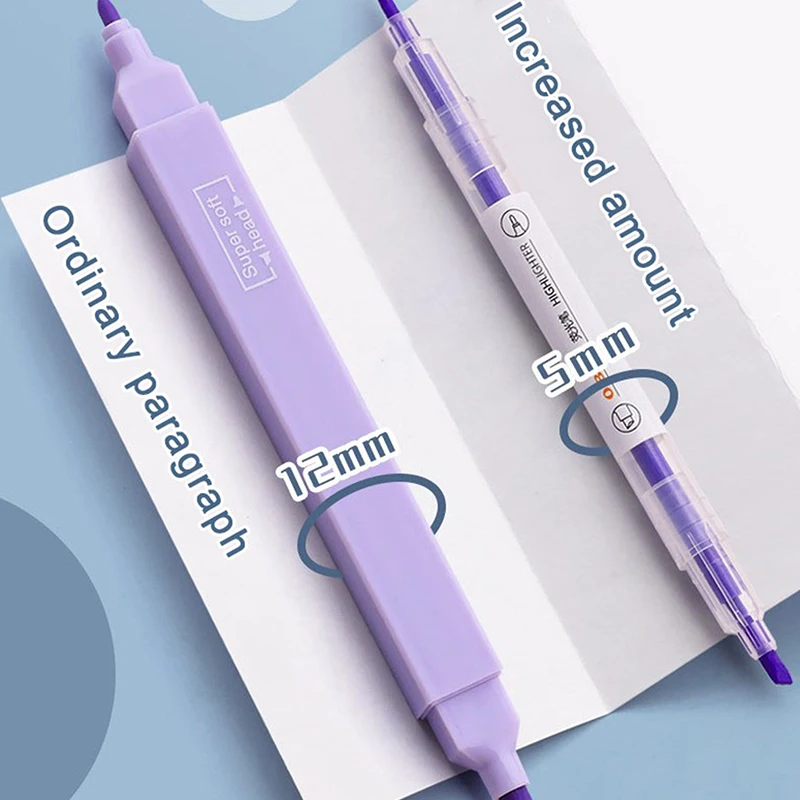 ปากกาเน้นข้อความสุดน่ารัก6ชิ้น/เซ็ตแสงไฟสีไดอารี่แบบทำมืออัลบัมไดอารีเครื่องเขียนสำหรับนักเรียนมัธยมปลายอุปกรณ์สำนักงาน