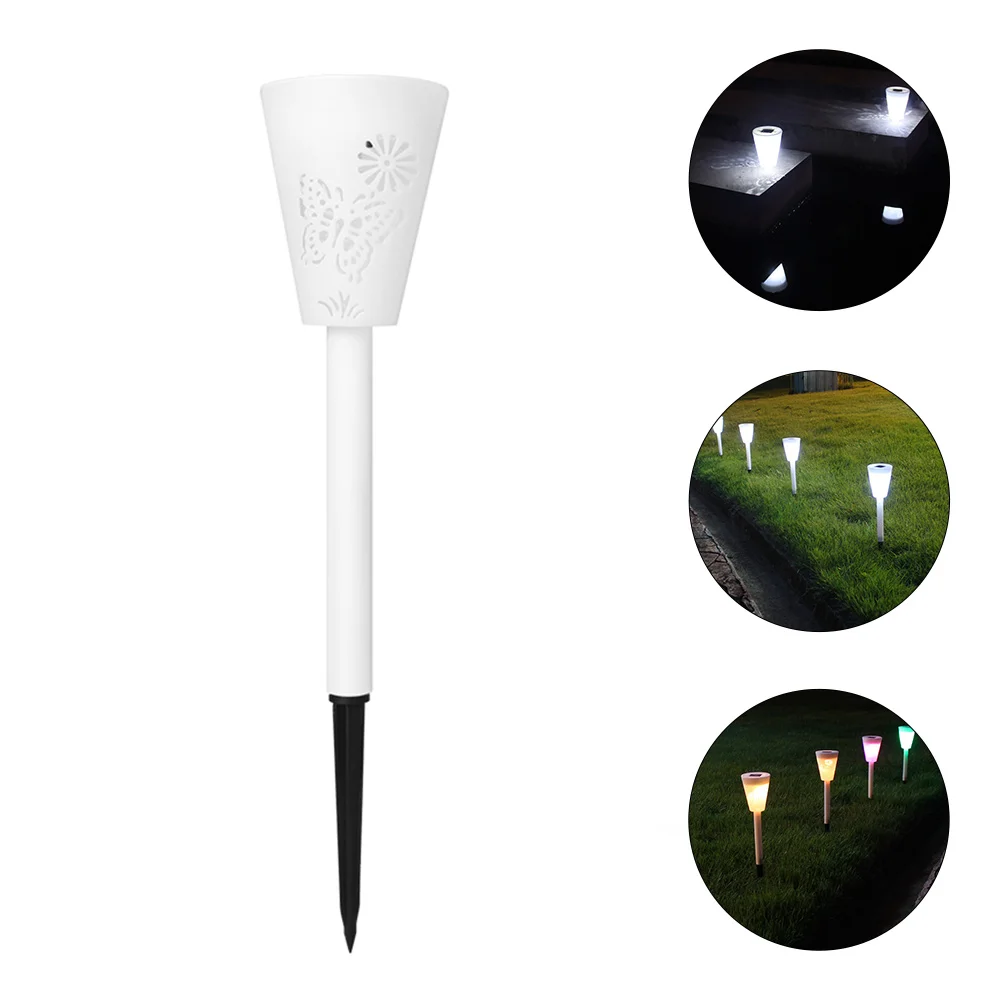 1pc Rasen 7 Modi Einstellbare Outdoor Solar Stake Licht Langlebig Kunststoff Terrasse Garten Pathway Beleuchtung Solar Rasen Stake Lampe geschenk