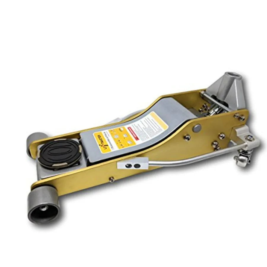 

3 Ton Aluminum and Steel Low Profile High Lift Floor Jack for Automotive Repair and Maintenance in Garages and Workshops Compac