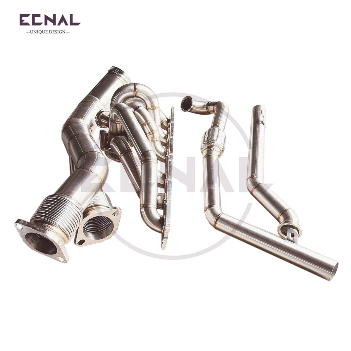 

ECNAL EXHAUST for BMW G80 G82 M3 M4 s58 Single Turbine Manifold Connected to Garrett PTE with T4 Shell Discharge Exhaust Pipe