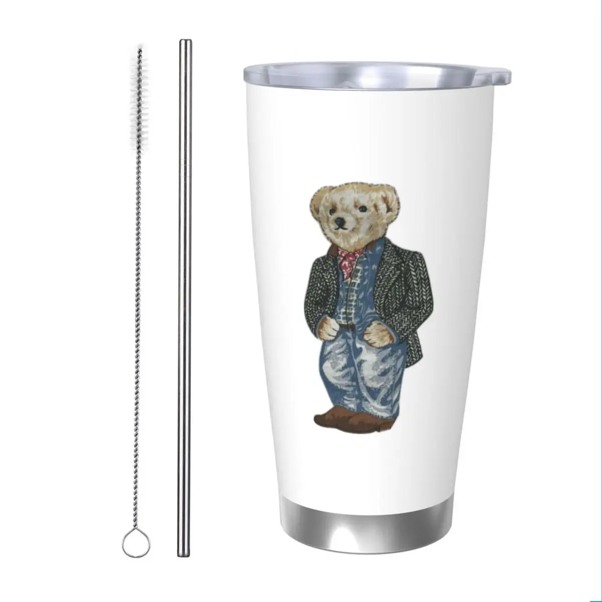 Ralph Bear 20oz Stainless Steel Insulated Thermal Coffee Car Cup Cold Hot Mugs Vacuum Flask