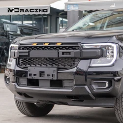 ABS Sport Large GrilleFor Ford Ranger T9 2023 2024 Wildtrack SPORT XLT XLS XL With lamp Large intake volume Raptor KIT Grille